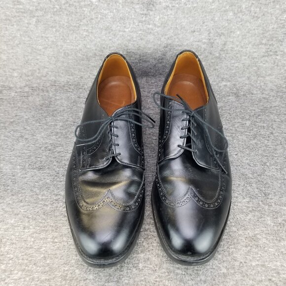 ✅Allen Edmonds Black Leather Wingtip Oxfords Brogue Dress Shoes Mens 13D Casuals - Picture 9 of 10